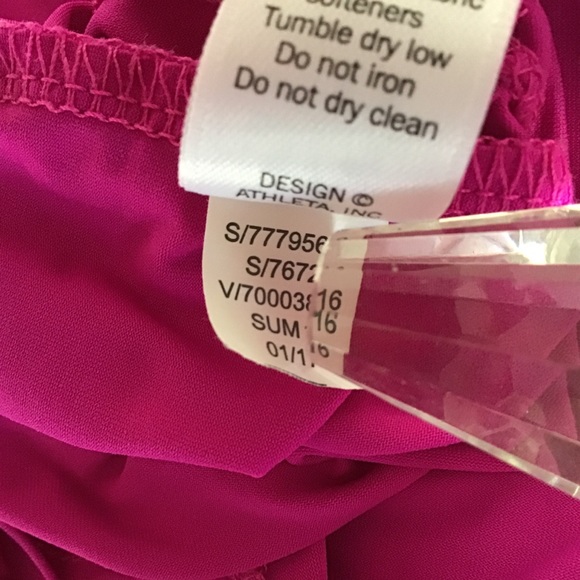 ATHLETA FOOTHILL NEON PINK SPLIT BACK TOP XS - Picture 16 of 16